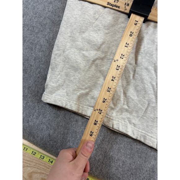 Vintage 90s Guess V Neck Sweatshirt Mens Medium Gray Embroidered Logo Relaxed - Picture 4 of 5